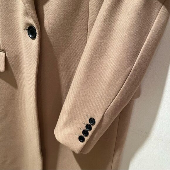 ZARA Camel Italian Wool Menswear Style Coat Jacket Small NWT NEW Blogger Fav - Picture 15 of 16